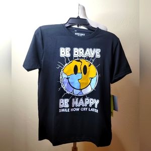 NWT Seven Souls Sz. 18 (youth) T shirt Be brave be happy smile now cry l…